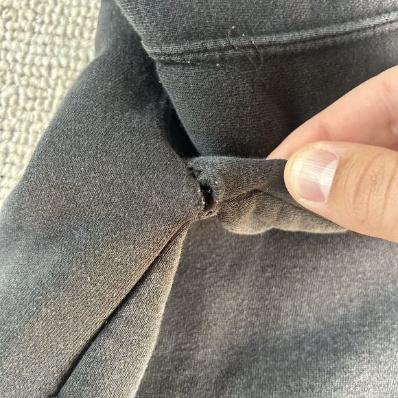 Vintage New York Jets Graphic Hoodie Men’s Medium Black Fleece Pullover Logo NFL - Picture 5 of 11